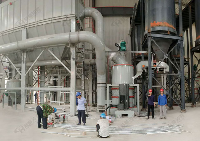 磨石灰石的磨粉机